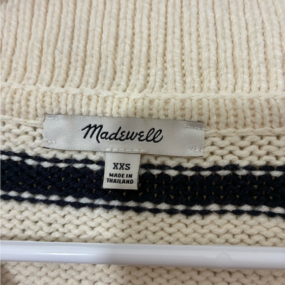 Madewell Dedham Stripe Polo Sweater Size XXS - Picture 6 of 8